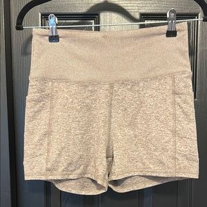 Zobha Gray Athletic Shorts Minimalist Design